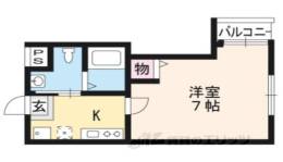 フラッティ千本鞍馬口間取り図面