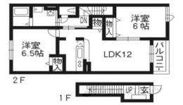 レジデンスカレントＢ間取り図面