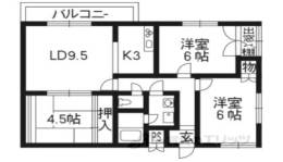 スクエア美濃山Ａ間取り図面