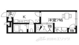 レオパレスカルム長岡京間取り図面