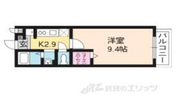グランディール北栗栖Ｂ棟間取り図面