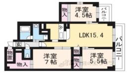 Ｇｒａｎｄ　Ｅ’ｔｅｒｎａ京大正門前間取り図面