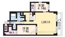 Ｇｒａｎｄ　Ｅ’ｔｅｒｎａ京大正門前間取り図面