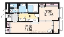 レオパレスキタノヒ間取り図面