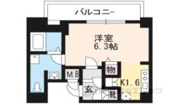 プレサンス京都三条響洛間取り図面