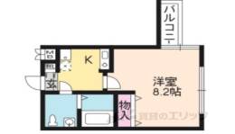 珠光ビル四条大宮２間取り図面