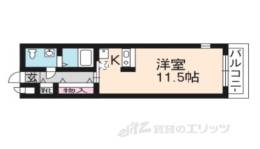 珠光ビル四条大宮２間取り図面