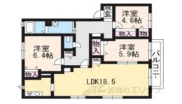 エクセラン膳所Ａ棟間取り図面