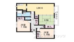 エクセラン膳所Ａ棟間取り図面
