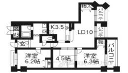 べラジオ嵐山502間取り図面