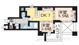 ロイヤルステイツ御所南間取り図面
