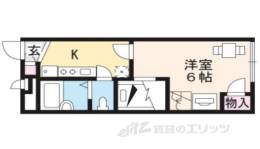 レオパレスウエスト１間取り図面