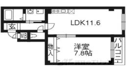 アルドーレ寺之内間取り図面