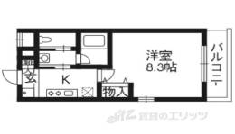 メルヴェイユ四条間取り図面