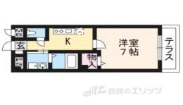 クリザンテーム山本２間取り図面
