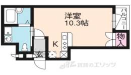 レヴィア椥辻間取り図面