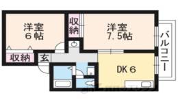 グリーンタウンハタケヤマＢ棟間取り図面