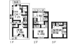 音羽前出町店舗間取り図面