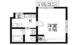 フラッティ七条大橋間取り図面
