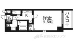 アスヴェル京都二条駅前２間取り図面