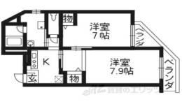 リバーパレス白川間取り図面