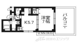 ハラタテハイツ御陵間取り図面