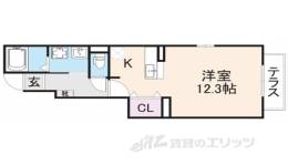ヴィラブルーレイク１間取り図面