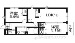 ガーデンコート洛北間取り図面