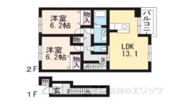 グレイス　ロマーヌ２間取り図面
