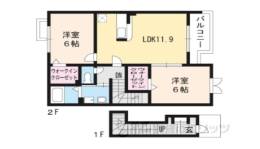 ヴィラ・サン・フィオーレ１間取り図面