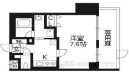 ベラジオ五条堀川２間取り図面