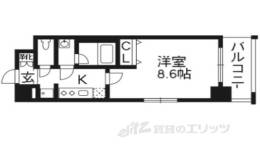 ベラジオ五条堀川２間取り図面