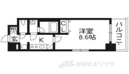 ベラジオ五条堀川２間取り図面