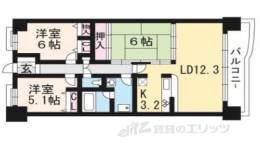 ルネ大津皇子が丘ロイヤルビュー間取り図面