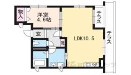 京洛舎二人司間取り図面