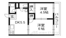 前川ハイツＢ棟間取り図面