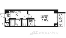 アルファクラージュくずは２間取り図面