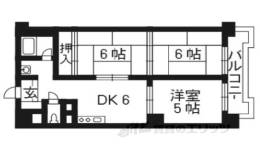 嵯峨天龍寺ハイツ間取り図面