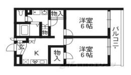 レオパレスプリオール東山２間取り図面