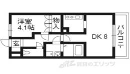 ウイング祝園間取り図面