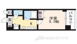 プレサンス京都三条大橋鴨川苑207間取り図面