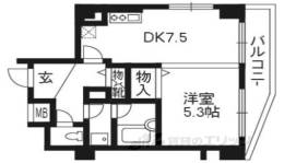 ホーユウコンフォルト二条城前806間取り図面