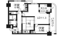 ルイシャトレ二条城間取り図面