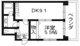 エターナルコート三条間取り図面