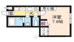 フラッティ堀川高辻間取り図面