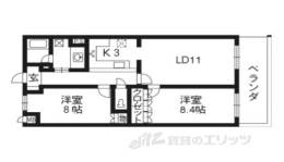 リーガル京都北白川302間取り図面