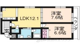かどの御池　２号棟間取り図面