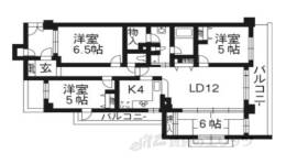 プレサンス京都一乗寺間取り図面