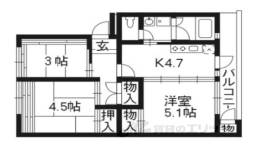 小栗栖北団地5棟間取り図面