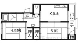 醍醐石田団地4棟間取り図面